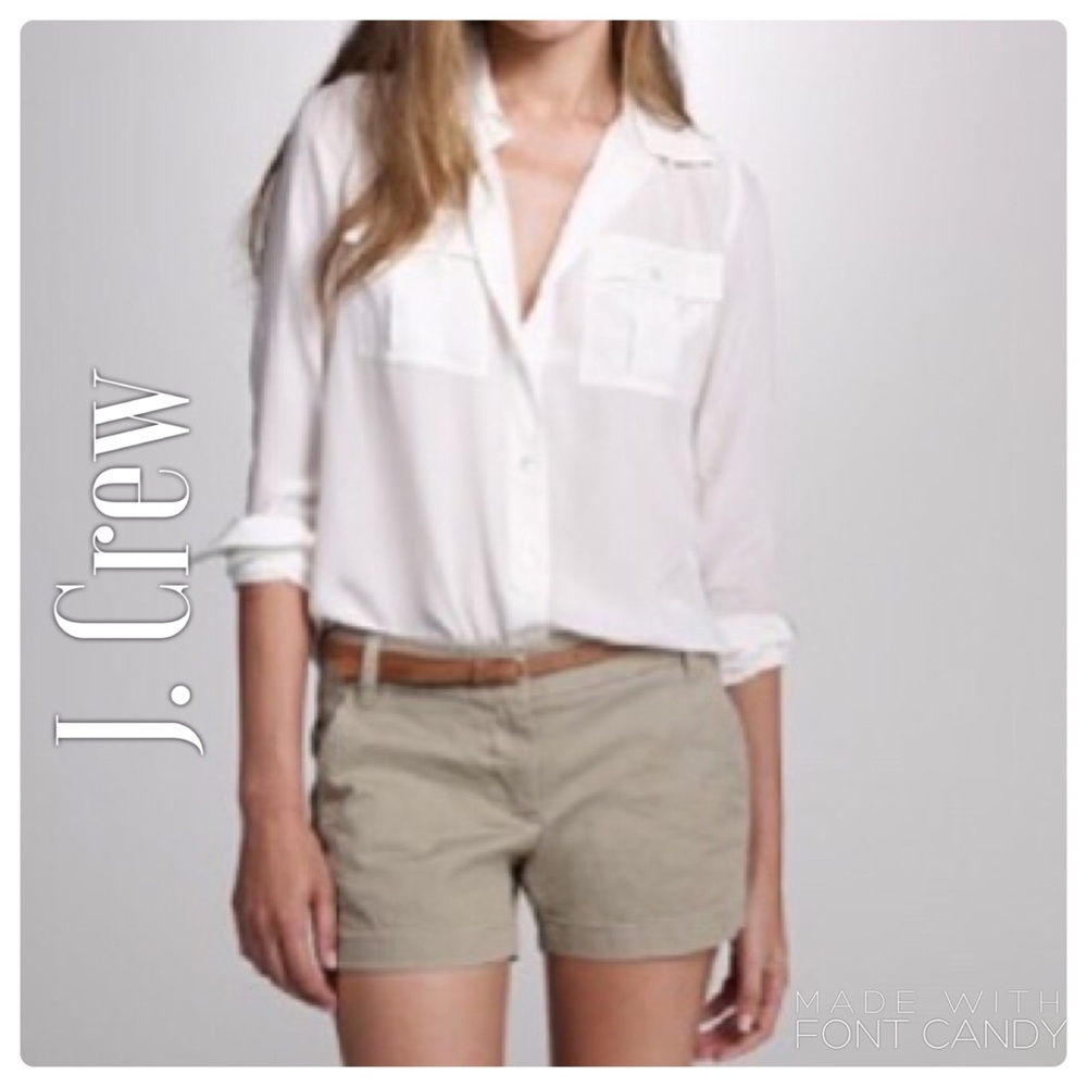 J. Crew Beige/Taupe Chino Shorts